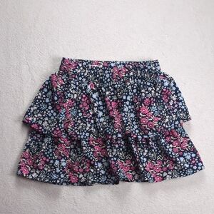Name It Light Purple Floral Print Ruffle Skirt (Size 9 EU)